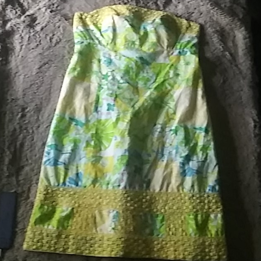 Lilly Pulitzer size 0 strapless dress
